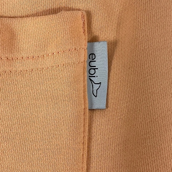 Eubi Peach Popsicle Shorts Size Medium Cotton Drawstring Ice Cream Patch - Picture 10 of 12